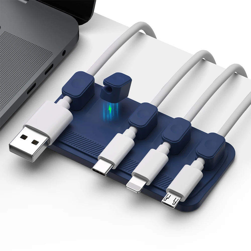 Organizador de cables magnético multi-clip